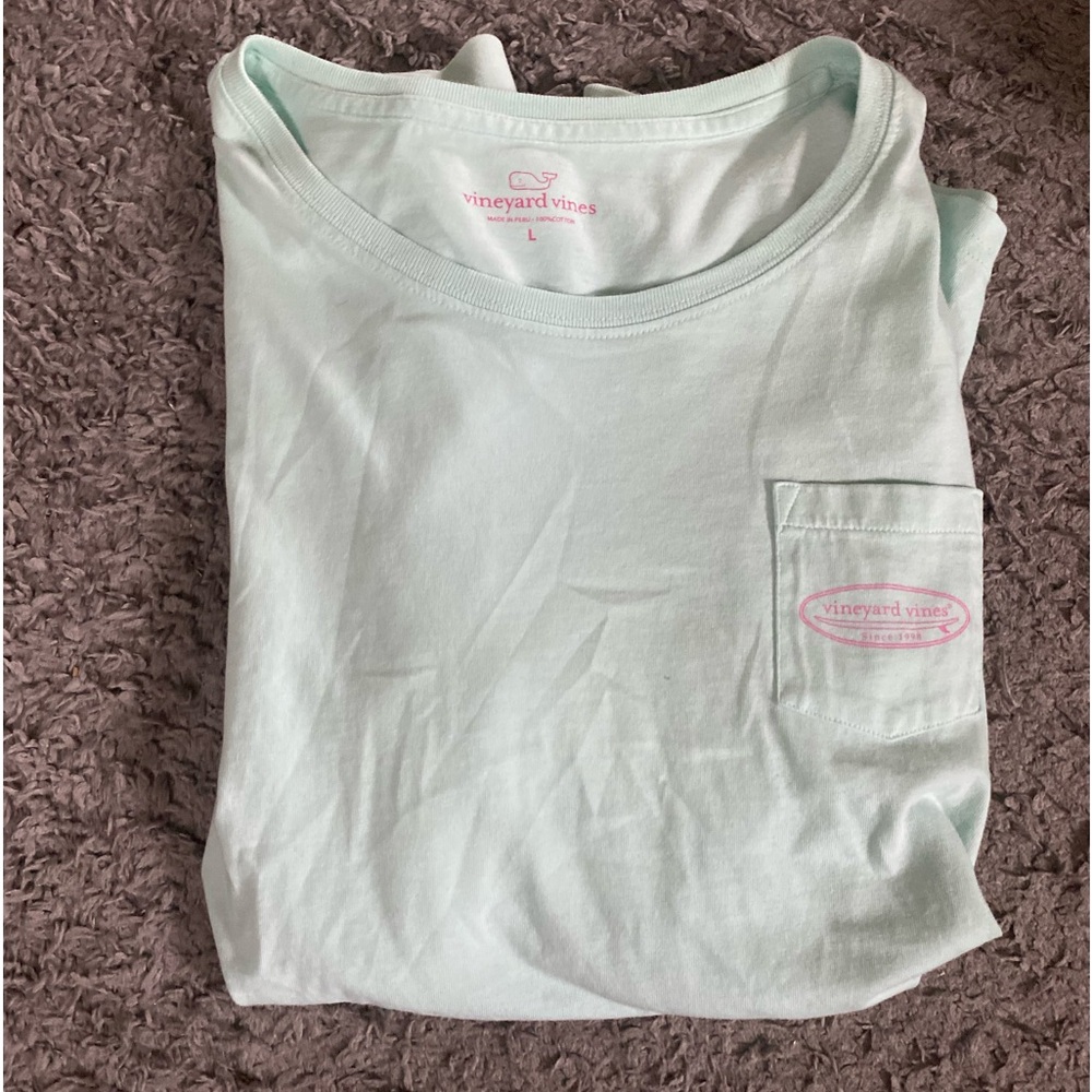 Light blue/Teal Vineyard Vines long sleeve shirt